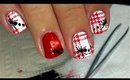 Picnic Ants! - stamped nail art by Soguesswhat11