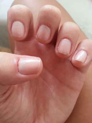 Is this really what a manicure should look like? 5 out of 10 fingers have messed up cuticles like the one on the thumb. I've never been to a professional nail salon before so I would like to know.