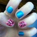 Turquoise & Pink Cheetah