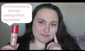 Rimmel Lasting Finish Foundation First Impressions