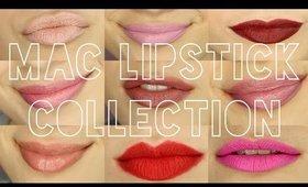 My MAC Lipstick Collection | Try On