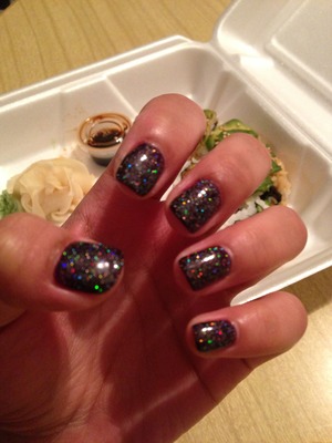I got my nails done after work and got sushi after lol 😄 