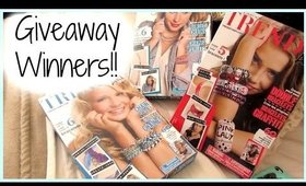 GIVEAWAY WINNERS!! (Diy kits ft. Trendiy Art)