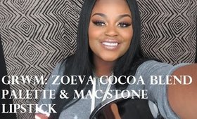 Get ready with me: Zoeva cocoa blend palette & Mac stone lipstick