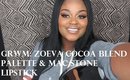 Get ready with me: Zoeva cocoa blend palette & Mac stone lipstick
