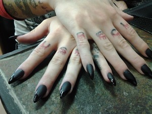 Matte French Nails