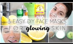 3 Easy DIY Face Masks ♡ For GLOWING Skin!