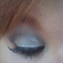 Silver glitter and black look again
