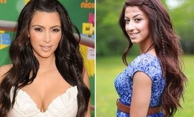 Kim Kardashian Inspired Bohemian Hairstyle