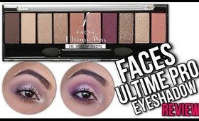 FACES Ultime Pro Eyeshadow Palette Rose | Review - Demo | Stacey Castanha