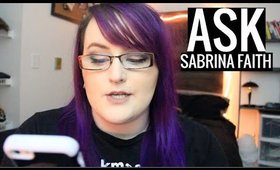 #asksabrinafaith | Why I Started YT, Fav. YTers, spinal cord injury + MORE!