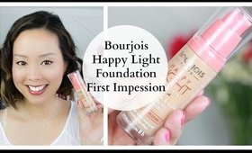 #TesterTuesday Bourjois Happy Light Foundation First Impression Review | DressYourselfHappy