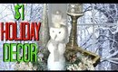 Faux Fur GLAM Snowman - DIY Christmas Decorations