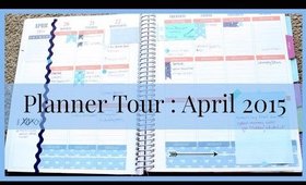 Planner Tour : April Setup 2015 | Grace Go