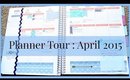 Planner Tour : April Setup 2015 | Grace Go
