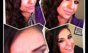 Smokey Violeta Maquillaje, Makeup  + Contour & Highlight