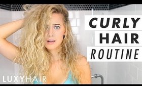 Easy Curly Hair Routine (Wet to Dry!) | Luxy Hair