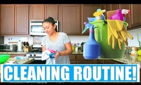 MY WEEKLY CLEANING ROUTINE!