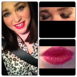 Dark smokey eye & red lips! Great night look 😘