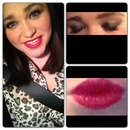 smoky eye & Red lips 