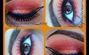 Vivid and Bright Colorful Makeup (yellow,orange,purple & red)