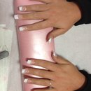 French tips acrylics 