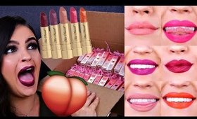Too Faced Peach Kiss Lipstick Swatches & Review