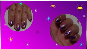 sinful colors in purple diamond 102
sinful colors in Let's talk 929
kiss nail art  pink glitter
flower rhinestone
