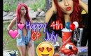 Last Minute 4th of July Outfit, Makeup & Snack ! || Uniquelyzullyxo