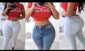 CURVY JEANS TRY ON FT. YMI JEANS | MISSSPERU