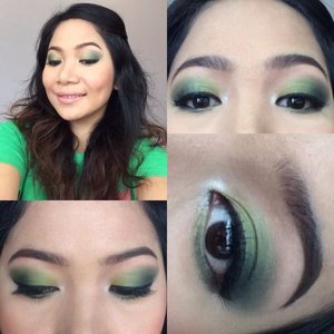 Try this green smokey eye makeup, sexy yet classy. A perfect combination as you prepare for a date or party... 