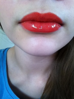 Lipstick in Infared
Lip gloss in clear