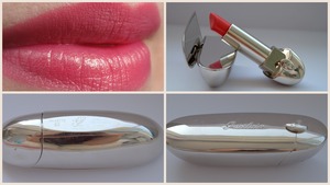 Guerlain Rouge G serie is the best lipstick line in the market. I love this sugar pink color which has golden micro shimmer in it. 