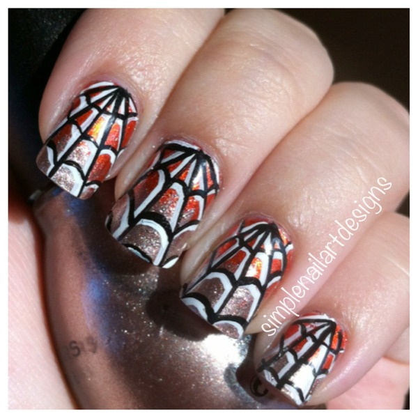 Halloween Spider Web Nails | simplenailartdesigns s.'s ...