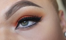 Orange Eyes & Lips Makeup Tutorial