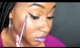 How to get the perfect winged liner and apply false lashes tutorial