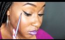 How to get the perfect winged liner and apply false lashes tutorial