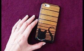 DIY Stripes and Cats Phone Case