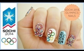 Sochi 2014 Olympic Nail Art Tutorial!!