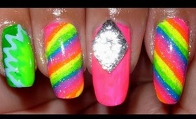 Neon, Rainbow Nails!!!