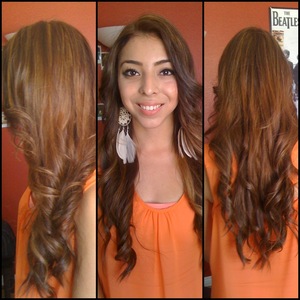 i colored my sisters hair she finally gets her lighter hair!:]