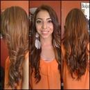 Haircolor- Light golden Brown with high-lights and low lights