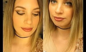 NEW YEARS EVE MAKEUP | Gold Glitter Crease + Pat McGrath Metamorphosis GOLD