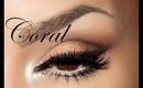 Coral  / Coral eye makeup