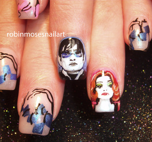 I teach nail art and all of my photos have tutorials that can be found on Youtube and Beautylish. Please say Inspired by Robin Moses if you love my teaching!