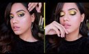 Olive And Gold Eye Makeup | Debasree Banerjee