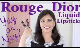 Rouge Dior Liquid Lipsticks Swatches, Review, Demo