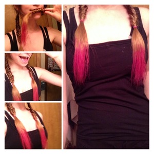 I dip dyed my hair. I think it turned out better than expected 