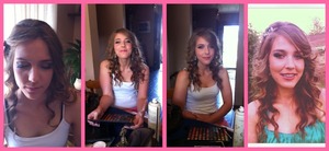 I did my younger cousin Candace's prom makeup and hair;) We decided a dramatic look was a must for the night.