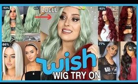 Trying On Cheap WISH APP Wigs! 💕💇 OMG LOOOOVE!!!